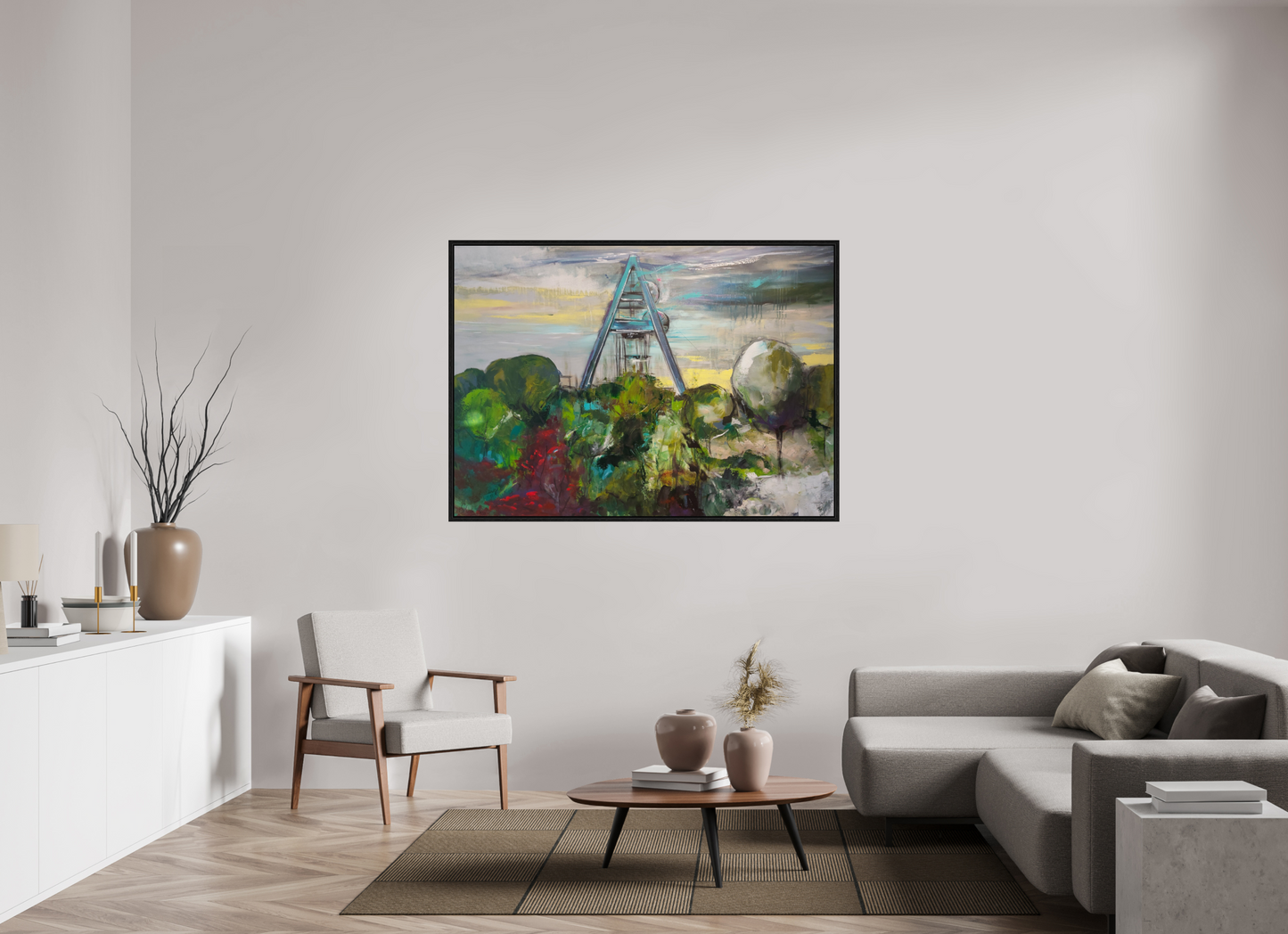 154,4 x 110 cm, Floater Frame Zeche Auguste Victoria | Marl