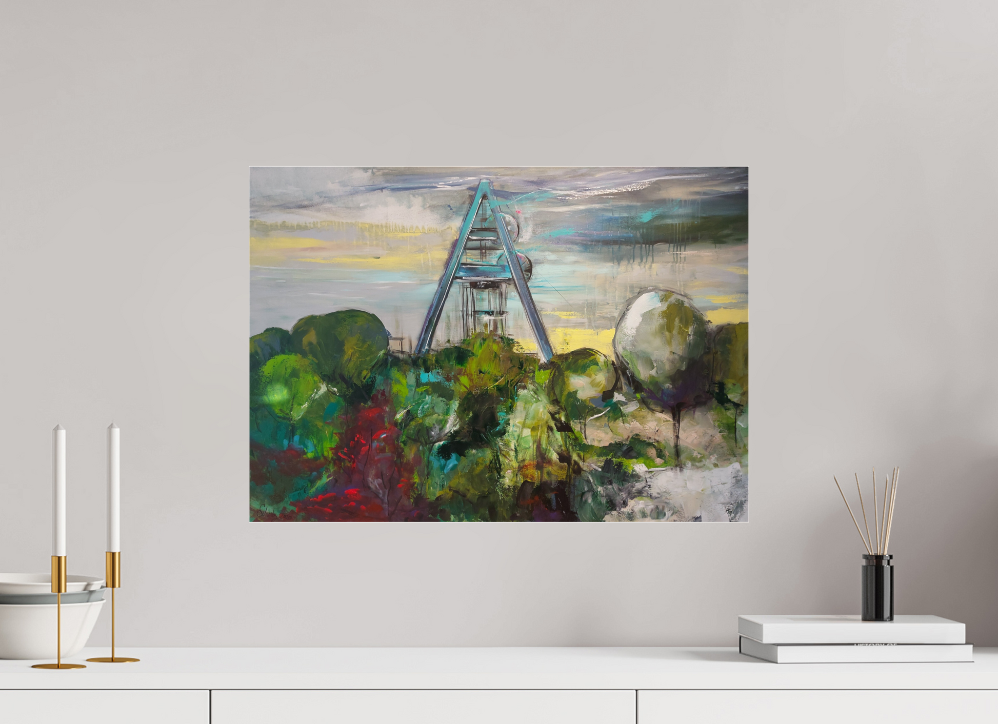 56,2 x 40 cm, Photo Print Under Acrylic Glass Zeche Auguste Victoria | Marl