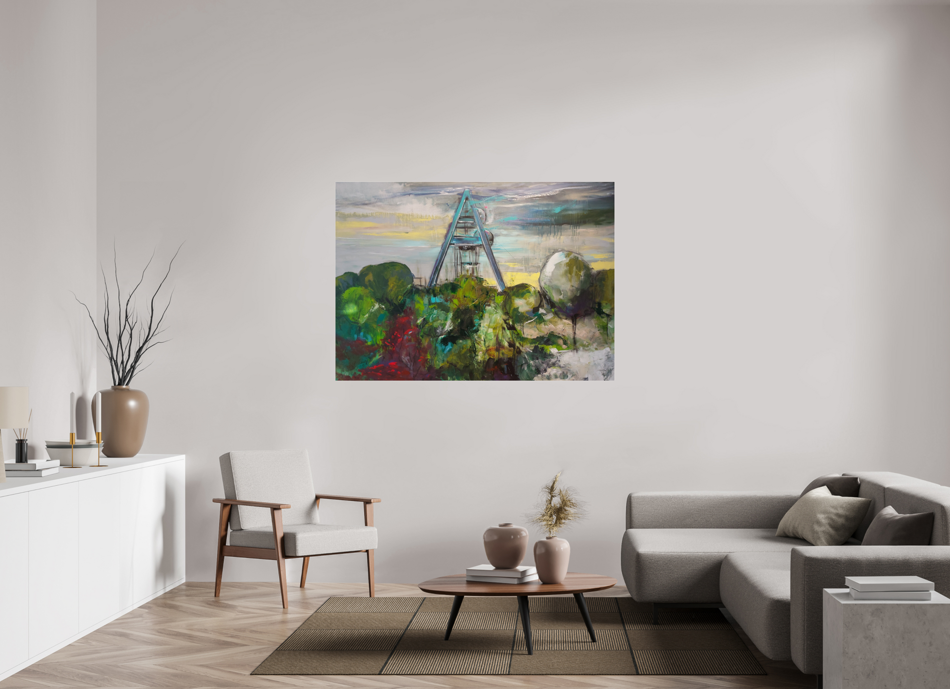154,4 x 110 cm, Photo Print Under Acrylic Glass Zeche Auguste Victoria | Marl
