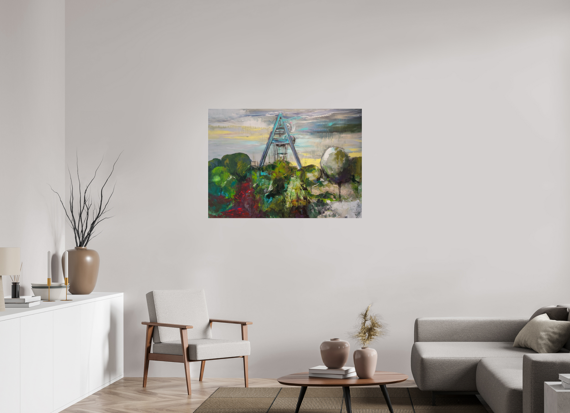 112,3 x 80 cm, Photo Print Under Acrylic Glass Zeche Auguste Victoria | Marl