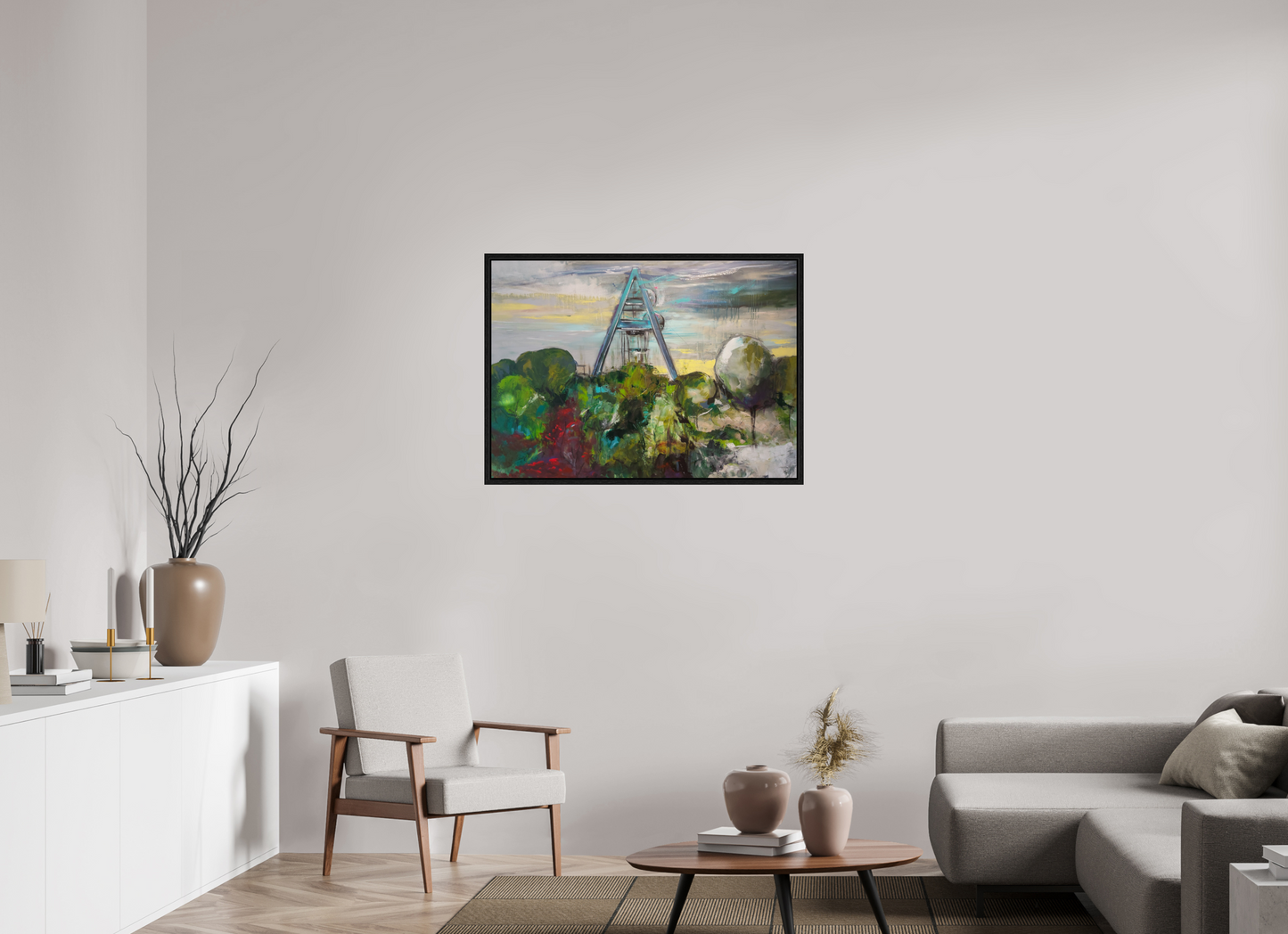 98,3 x 70 cm, Floater Frame Zeche Auguste Victoria | Marl
