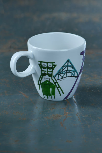 Skizze Ruhrgebiet | Tasse