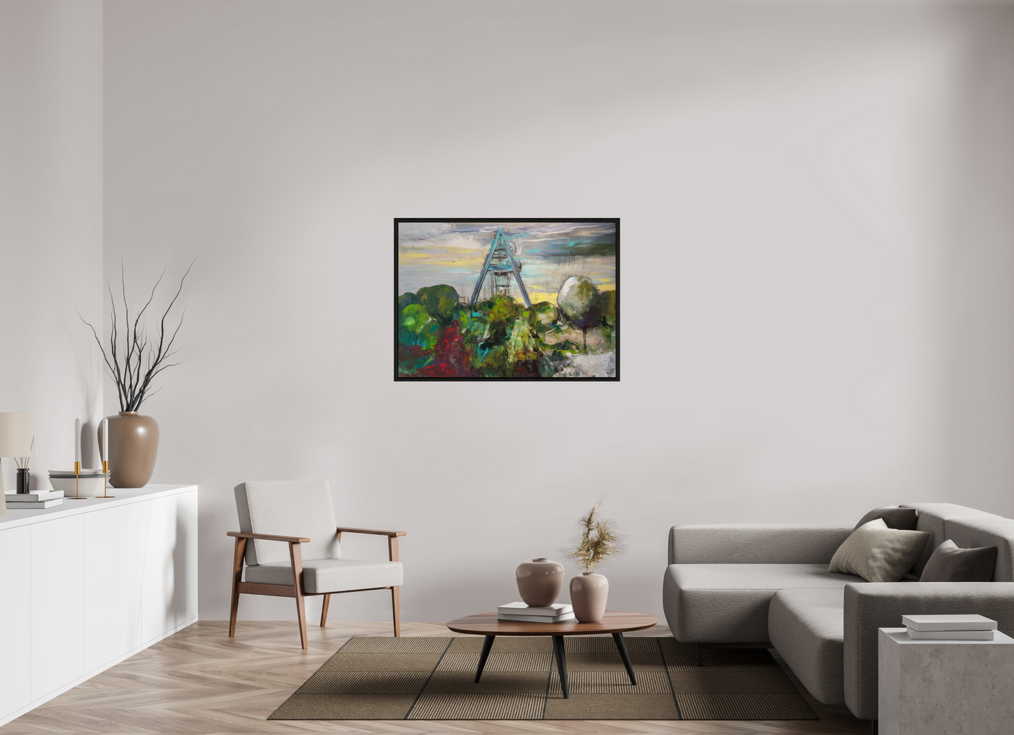 112,3 x 80 cm, Floater Frame Zeche Auguste Victoria | Marl