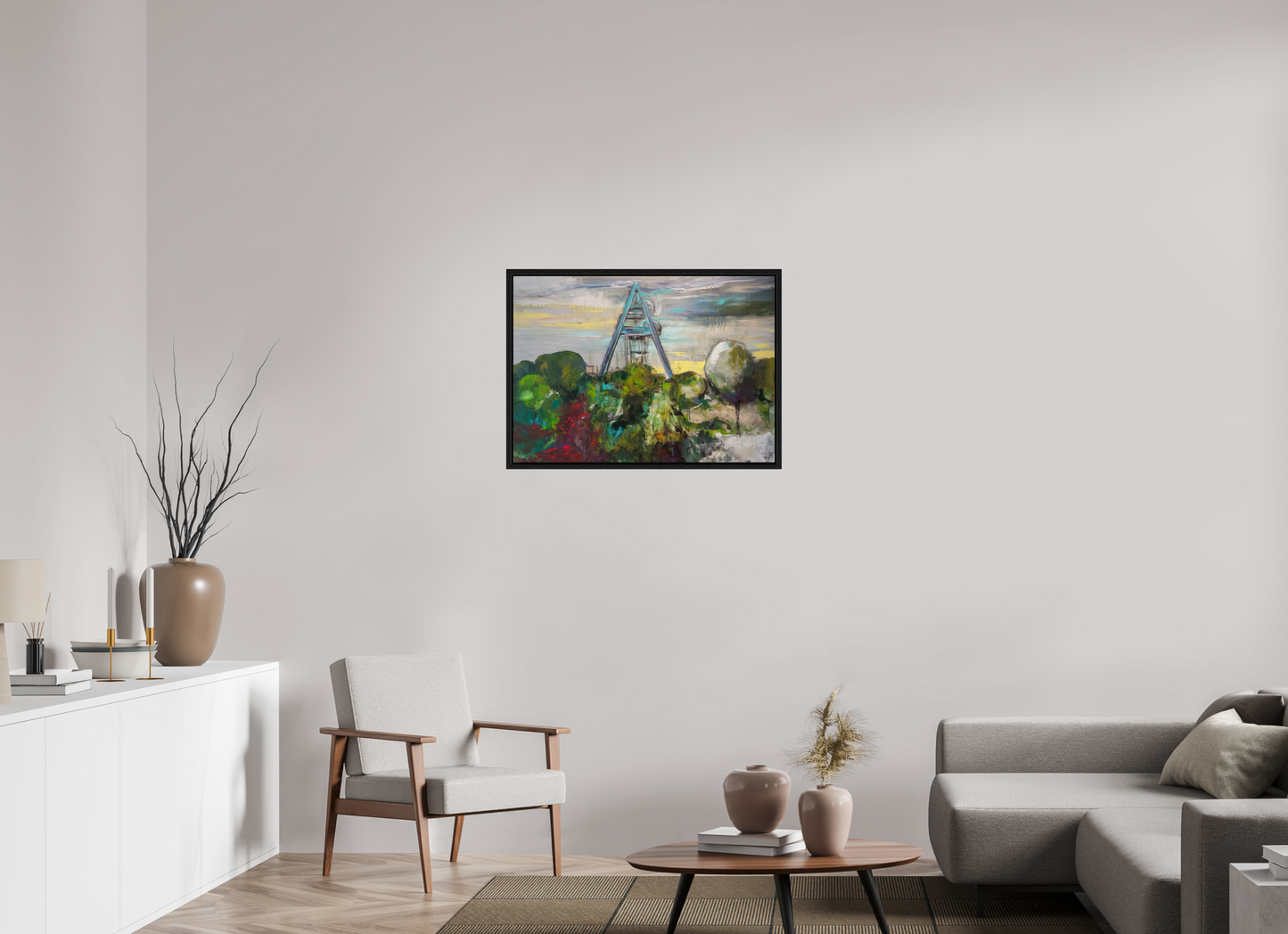 84,2 x 60 cm, Floater Frame Zeche Auguste Victoria | Marl