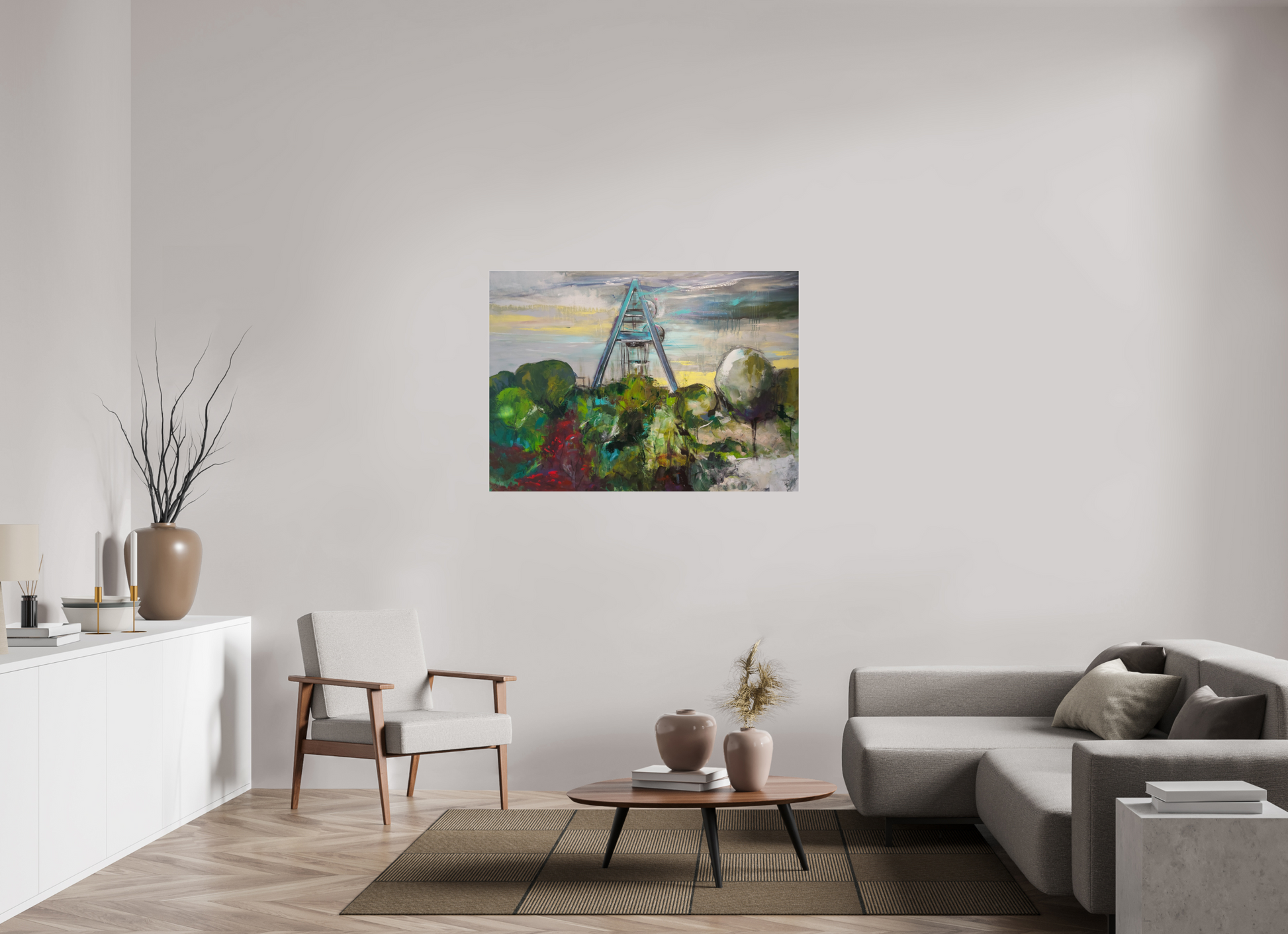 126,3 x 90 cm, Photo Print Under Acrylic Glass Zeche Auguste Victoria | Marl