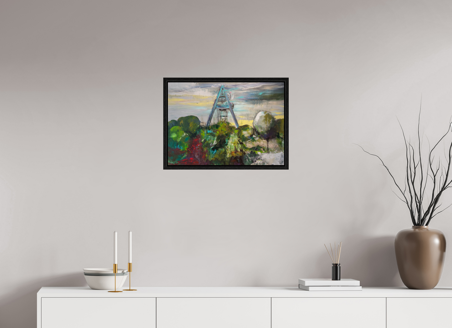 56,2 x 40 cm, Floater Frame Zeche Auguste Victoria | Marl