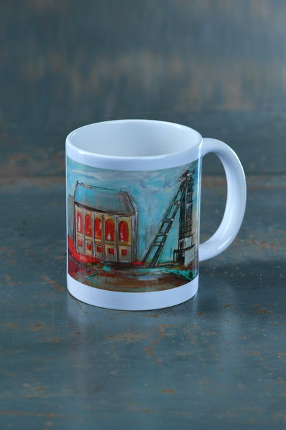 Ruhrpott Geschenke Tasse, schöne Tasse mit dem Motiv Zeche Fürst Leopold in Dorsten