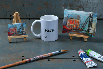 Ruhrpott Geschenk-Set – Magnet, Tasse und Klappkarte mit der Zeche Fürst Leopold in Dorsten